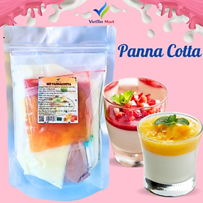 Set Bánh Panna Cotta Vị Dâu, Đào, Socola VietTin Mart
