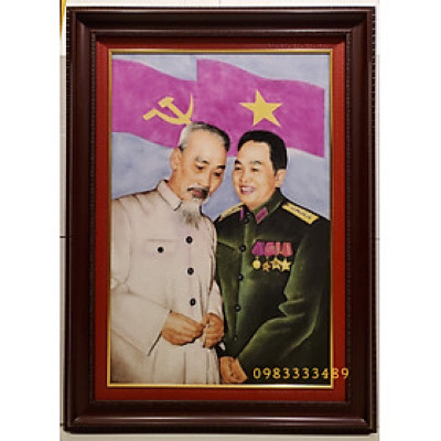 TRANH ĐÁ TỰ NHIÊN - BÁC HỒ & BÁC GIÁP