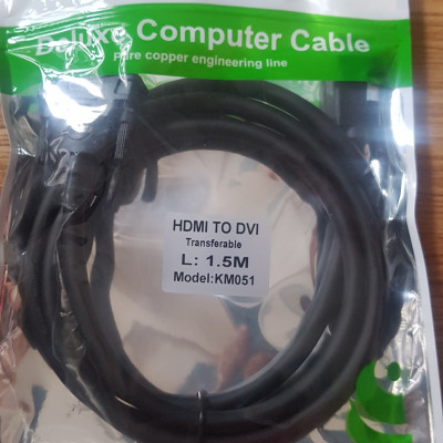 Cáp chuyển HDMI sang DVI Kingmaster KM051 dài 1.5M - Hàng chính hãng