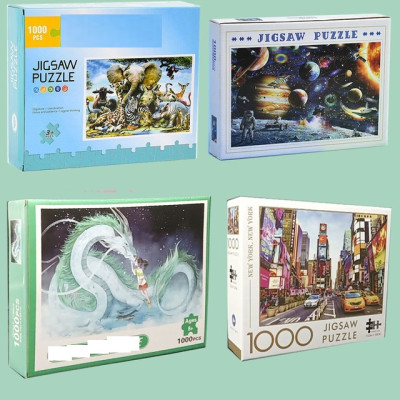 Tranh ghép hình 1000 mảnh bằng giấy Jigsaw Puzzle hình HÔN RỒNG , kích thước 75cm*50cm, mã số STN-TG033