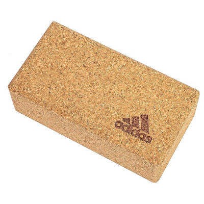 Gạch Tập Yoga Gỗ Bần Chính Hãng ADIDAS ADYG-20100CORK Cork Yoga Block (1 Viên) - Gạch Gỗ Bần Cao Cấp