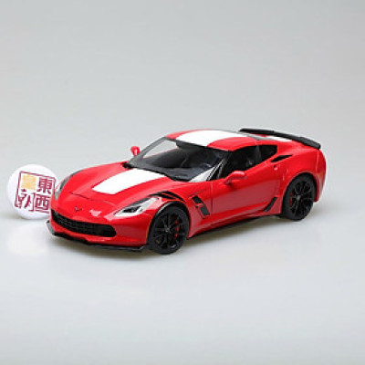 Xe Mô Hình Chevrolet Corvette Grand Sport (Red/White Stripes/Black Fender Hash Marks) 1:18 Autoart - 71274 (Đỏ)
