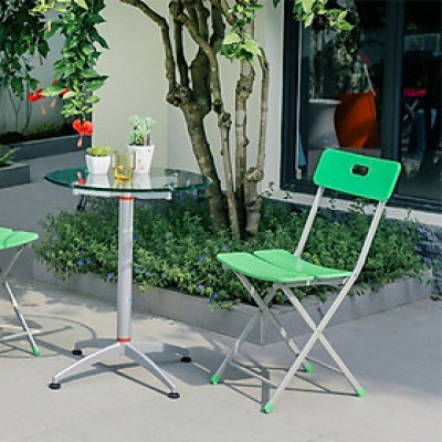 Ghế gấp GS-23-03 Xuân Hòa nan nhựa khung làm bằng ống thép Ovan