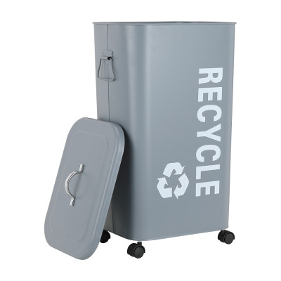 Thùng Rác Có Nắp + Bánh Xe LIDIN 3 Màu Sắc, 3 Kích Thước | Index Living Mall | Nội Thất Thái Lan