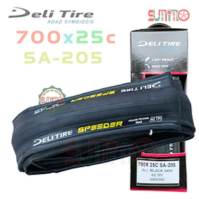 Vỏ gấp DELI Tire SA-205 Aramid 62TPI cho xe đạp đua
