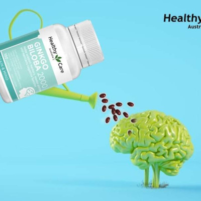 Bổ não Úc Healthy Care Ginkgo Biloba 2000 Hỗ trợ các vấn đề tuần hoàn não, Cải Thiện Trí Nhớ, lưu thông máu, Tăng khả năng nhận thức - OZ Slim Store