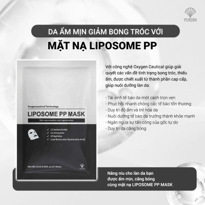 Combo 10 miếng Mặt Nạ YUEJIN Liposome PP Mask (mẫu mới có hộp) hạn 2027 Tái Tạo Đa Tầng Làn Da Nuôi Dưỡng Tế Bào, Phục Hồi Nhanh, Cấp Ẩm