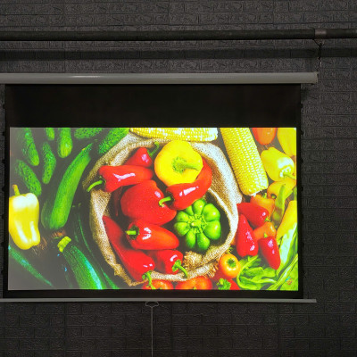 Màn chiếu kéo tay căng dây 8K-Pet Pro tab tension 80 inch tới 150 inch - Exzen chính hãng Korea BH 12 tháng- Hàng chính hãng