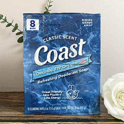 Xà Bông Cục Coast Classic Scent Refreshing Deodorant Lốc 8 X 113g