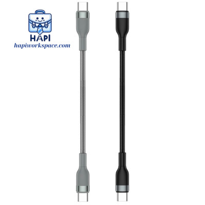 Cáp sạc hàng chính hãng WiWU Concise 3-in-1 100W WI-C033, combo 3 cáp, bọc dù