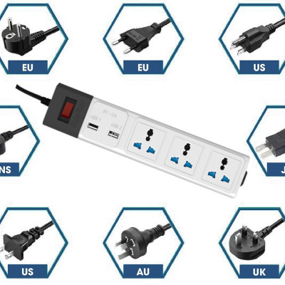 Ổ cắm kéo dài đa năng USB 3m-5m chính hãng Rạng Đông Model: OC02.USB 3C/3M/10A