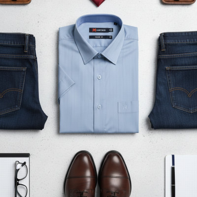 Áo sơ mi nam tay ngắn Khatoco(S-5XL)