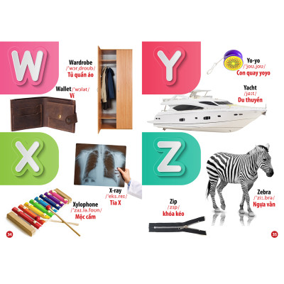 Từ Điển - Thư Viện Hình Ảnh Song Ngữ Đầu Tiên Của Bé - Loài chim - khủng Long - Chữ cái Và Số - Hoa Rau củ Quả ( bộ 4 cuốn )