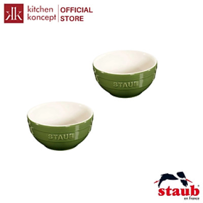 Staub - Tô gốm màu xanh rêu - 14cm (0.7L)