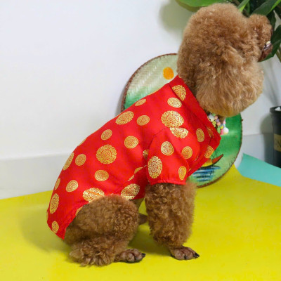 ÁO DÀI TẾT GẤM THÁI CAO CẤP TỪ 0.5-15KG DÀNH CHO THÚ CƯNG CHÓ MÈO