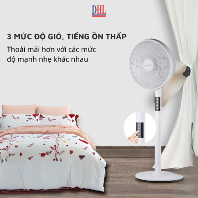 Quạt đứng điện tử có điều khiễn từ xa, hẹn giờ Mitomo FCE-60AEV, công suất 60W, động cơ dây đồng - Bảo hành 2 năm hàng chính hãng