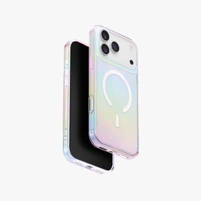 Ốp Lưng Mỏng Nhẹ Sạc Không Dây Từ Tính UNIQ IRIDESCIA cho iPhone 17 Pro/ 17 Pro max Chống Ố Vàng_Hàng chính hãng