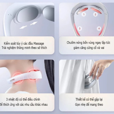 Máy Massage Cổ Thông Minh Xiaomi Jeeback K1 - Hàng Nhập Khẩu