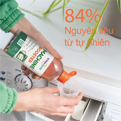 Dung dịch vệ sinh lồng giặt, máy rửa chén Stanhome Machine Booster nguyên liệu tự nhiên 500ml