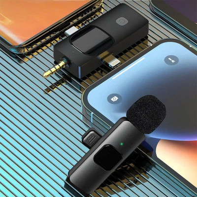 Micro Thu Âm Cài Áo Không Dây 2 Mic 3 Trong 1 Cho Điện Thoại (Android Cổng Type C – Iphone IOS Cổng Lightningg) Máy Tính Bảng PC Laptop Máy Ảnh (Jack 3.5) Loa Smartphone Lọc Tiếng Ồn Xa 20m Quay Video Tiktok Livestream Review Vlog Youtube – Hàng Nhập Khẩu