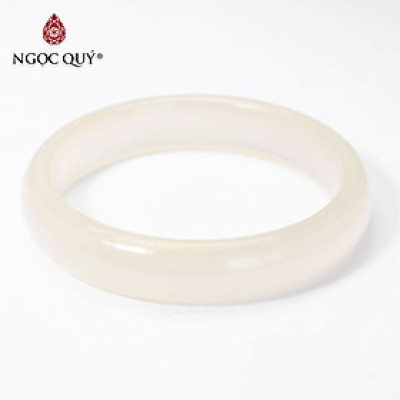 Vòng tay liền khối đá canxit mệnh thổ, kim - Ngọc Qúy Gemstones