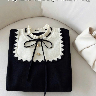 Váy Len Bầu, Đầm Bầu Len Dài Tay Cao Cấp