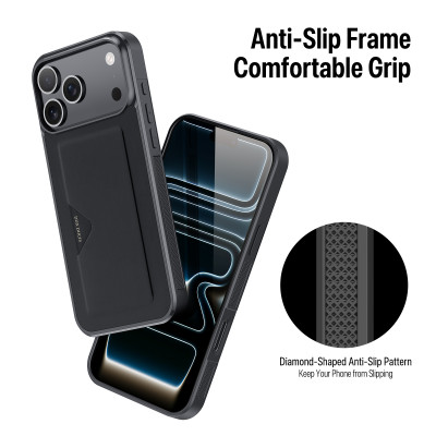 [Iphone 17] Ốp Lưng Mỏng Nhẹ Có Khe Đựng Thẻ cho Iphone 17 Pro max/ 17 Pro Dux Ducis Pocard_ Hàng chính hãng