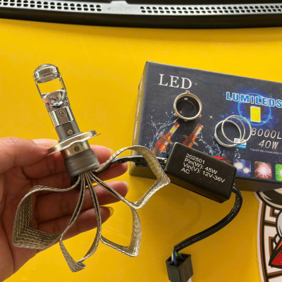 Đèn Pha Bi LED T2 Thế Hệ Mới – Sáng Trắng Siêu Nét, Không Cần Độ Dây, Cực Bền