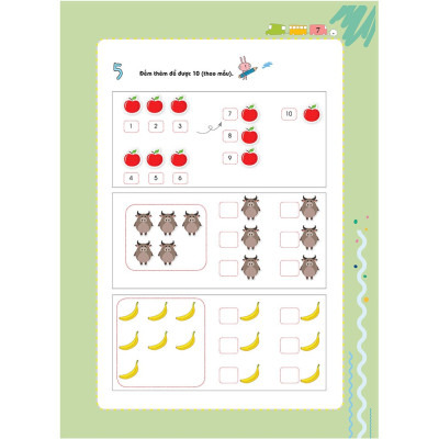 Sách - Combo 3 Cuốn Pomath Toán Tư Duy Cho Trẻ Em Từ 4 - 6 Tuổi (Tập 4,5,6)