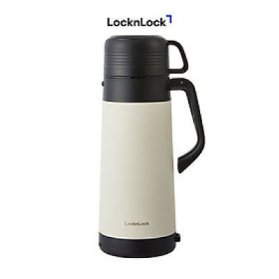 Bình giữ nhiệt LocknLock Easy Outdoor Vacuum Bottle LHC1485 - Có nắp sử dụng được như cốc và dây đeo vai - 1.8L - Hàng chính hãng