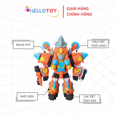Đồ chơi Robot Little Power Crewzer - Hello Carbot HC-F-007SD cho trẻ em trên 37 tháng tuổi chất liệu nhựa PVC an toàn