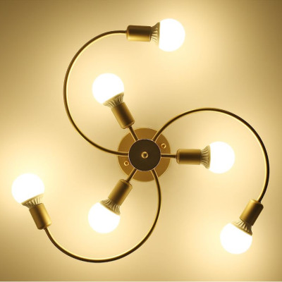 Đèn trần SEVER phong cách hiện đại, sang trọng loại 6 bóng - kèm bóng LED chuyên dụng - (92).