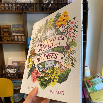 Sách - Around the World in 80 Trees by Ben Lerwill | Children