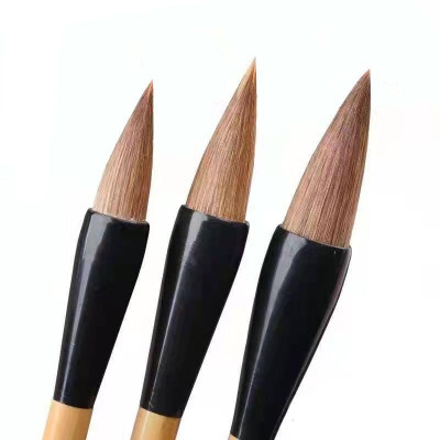 Bút lông lang hào đoản phong toán đầu, lông ngắn đầu bút tiêm nhọn, đàn hồi tụ phong cực tốt