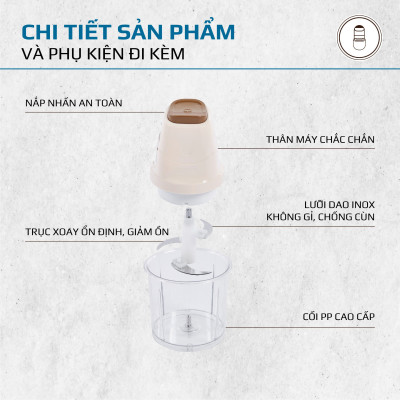 Máy xay thịt Mini đa năng OSAKA MC-101 - Hàng chính hãng