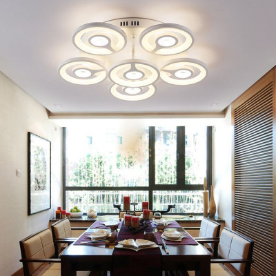 Đèn trần REATY kiểu dáng sang trọng 3 chế độ ánh sáng - kèm bóng LED chuyên dụng và điều khiển từ xa