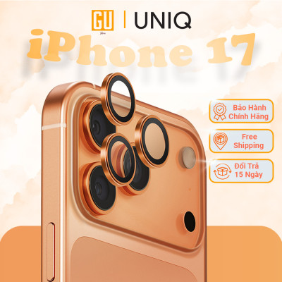 Kính Bảo Vệ Lens Camera Cho iPhone 17 Pro/ 17 Pro Max UNIQ OPTIX ALUGUARD Khung Hợp Kim Nhôm Kính Cường Lực 9H Hàng Chính Hãng