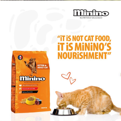  Thức ăn Mèo - Minino Yum / Minino Tuna / Minino Plus , Cá Hồi , Cá Ngừ , Hải Sản Đủ Loại