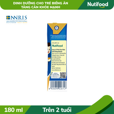Thùng Sữa bột pha sẵn GrowPLUS+ Biếng ăn (XANH) cho trẻ tăng cân khoẻ mạnh (Trên 2 tuổi) (48 hộp x 180ml)