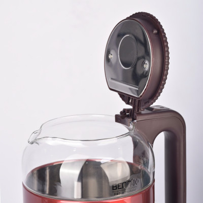 Bình Đun Siêu Tốc Ủ Ấm 2 Lớp Cách Nhiệt Bằng Thuỷ Tinh Bennix BN-6116EK Dung Tích 2L Công Suất 1500W- Hàng Chính Hãng