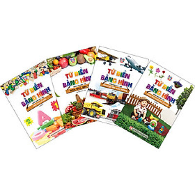 Combo 4 Cuốn: Chữ Cái Và Số Đếm - Khám Phá Ngôi Nhà Của Bé - Hoa Quả Rau Củ - Phương Tiện Giao Thông