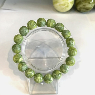 Vòng tay hột ngọc vàng hoa trắng 10 li giá sỉ