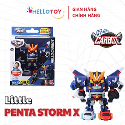 Đồ chơi Robot Little Penta Storm X HC-F-008SD, nhựa PVC, không dùng pin, phù hợp trên 37 tháng, mô hình Hello Carbot