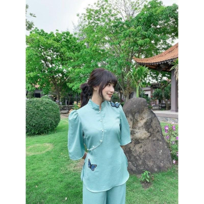 ĐỒ LAM ĐI CHÙA  MẪU BƯỚM KẾT CƯỜM