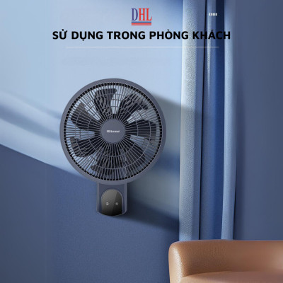Quạt treo tường điện tử Mitomo FTT-60HE, sử dụng bạc đạn hoạt động siêu êm, công suất 60W mạnh mẽ - Hàng chính hãng