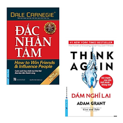 Combo 2 Cuốn Triết Lý Sống Và Hướng Nghiệp Bản Thân Hay- Đắc Nhân Tâm (Khổ Nhỏ)+ Dám Nghĩ Lại