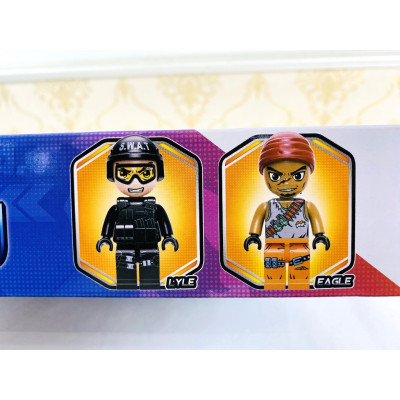 Bộ đồ chơi xếp hình mô hình xe cảnh sát Hawkeye Crawler 11012 - QMAN