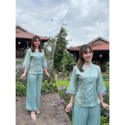 ĐỒ LAM ĐI CHÙA  Bà Lai Lụa