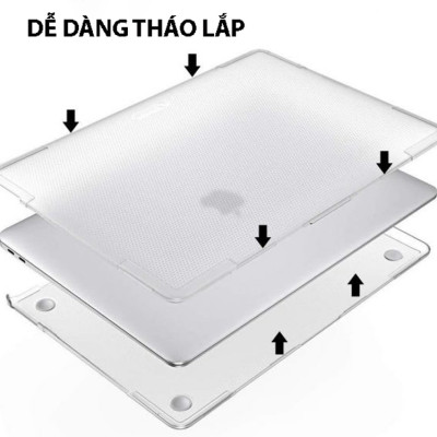 Ốp cao cấp chống sốc TOMTOC (USA) Hardshell Slim-B03-C02 dành cho Macbook Air 13 inch M1 2021 hàng chính hãng