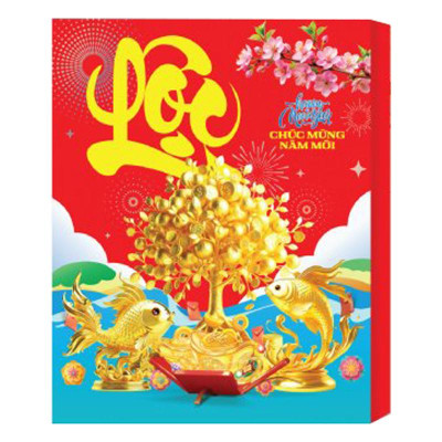 Lịch Bloc Cực Đại 2026 - Sắc Màu Thế Giới - Hạnh Phúc - Đại Việt Á DVA08 - Chữ Lộc